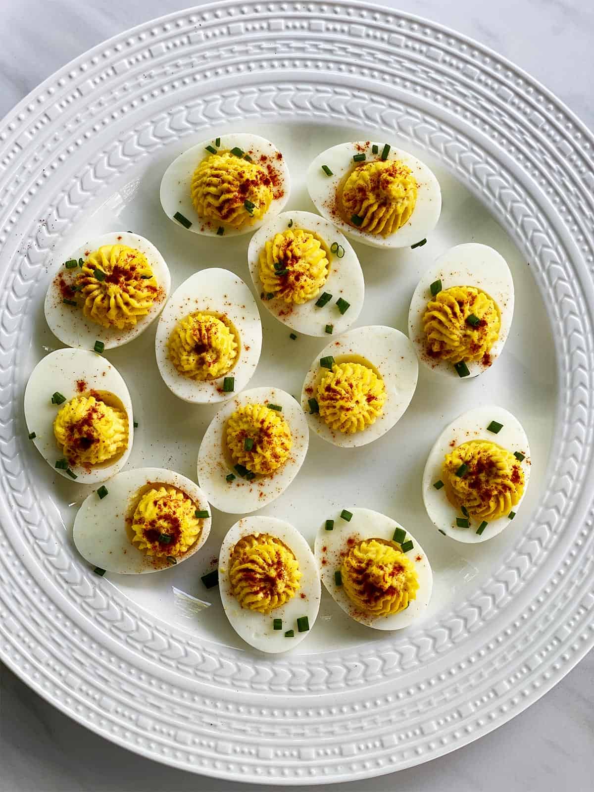 Spanish deviled eggs